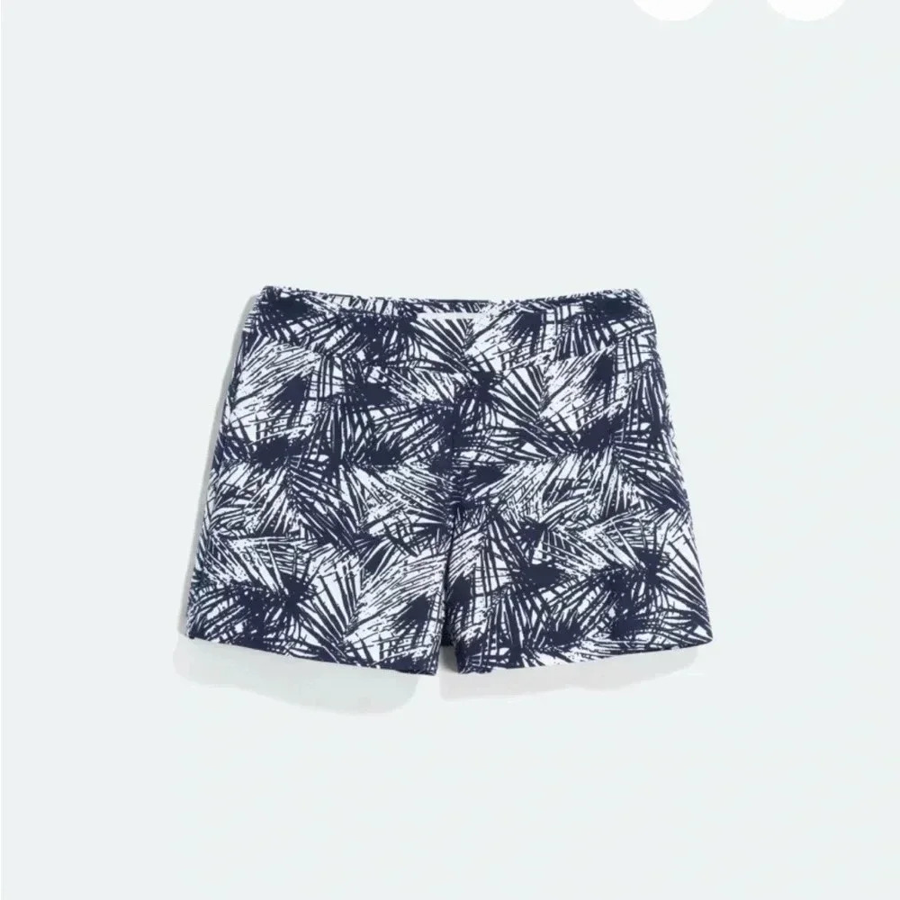 Margaret‎ M Lea Printed Short White Dark Navy XL